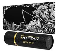 Hystar Extended Gaming Mouse Pad | XXL 36" x 16" | 5mm Thick, Waterproof Surface, Smooth Polyester Fabric, and Natural Rubber Base | Death