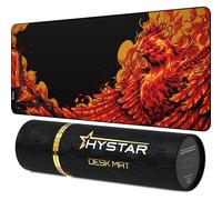 Hystar® Extended Gaming Mouse Pad | XXXL 45" x 20" | 5mm Thick, Waterproof Surface, Smooth Polyester Fabric, and Natural Rubber Base | Mythic Phoenix