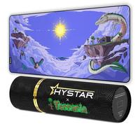 Hystar® x Terraria | Extended Gaming Mouse Pad | XXL 36" x 16" | 5mm Thick, Waterproof Surface, Smooth Polyester Fabric, and Natural Rubber Base (Floating Island)