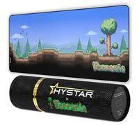 Hystar® x Terraria | Extended Gaming Mouse Pad | XXL 36" x 16" | 5mm Thick, Waterproof Surface, Smooth Polyester Fabric, and Natural Rubber Base (Overworld)