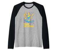 Hysterectomy Peace Out Uterus Fun Womens Get Well Raglan Baseball Tee