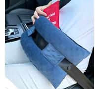 Hysterectomy Seatbelt Pillow Hysterectomy Recovery Must Haves Post Surgery Abdominal Pillows with Ice/Hot Pocket for Tummy Tuck C-Section Recovery Gifts Minky Dot Denim Blue