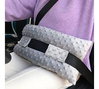 Hysterectomy Seatbelt Pillow Post Abdominal Surgery Myomectomy Pillows with Pocket for Ice/Hot Packs Breast Reduction Belly Incision Tummy Tuck C-Section Recovery Patients Gifts Minky Dot Grey