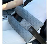 Hysterectomy Seatbelt Pillow Post C-Section Pillow Abdominal Surgery Seat Belt Pillows with Pocket for Tummy Tuck Hysterectomy Recovery Must Have Patients Gifts Minky Dot Dark Gray