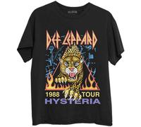 Hysteria ´88 Back Print T-Shirt Def Leppard Black M