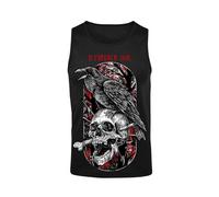 Hysteria Ink Crown-N-Skull Ink Red Tanktop black L
