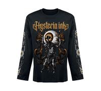 Hysteria Ink Goat Atlas Ink Long-sleeved Top black M