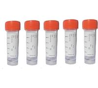 Hystool® - 5 Urine Sample Bottles. Sterile Individually Wrapped Universal Container. Specimen Pots for Urine Test. Leak Proof Lids. with Labels for Laboratory Medical Testing - 30ml Size