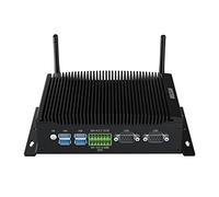 HYSTOU Fanless Industrial Mini PC, i5-10210U Windows 11pro Mini PC, 8GB DDR4 128GB SSD Small Desktop Computers, 2 RJ45 Lan, BT4.0, WIFI2.4G+5.0G, TPM2.0, 14Pin GPIO