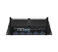 HYSTOU Industrial Mini PC Windows 11 Pro, Core i5-8250U 4GB DDR4 256GB SSD Mini Industrial Desktop Computers, DP+EDP+HD Triple display, Dual Gigabit LAN, 6RS232 COM, LPT, SIM Slot,VESA Mount