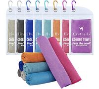 Hystrada 8 Packs Cooling Towel (40 x 12), Ice Towel, Microfiber, Soft Breathable Chilly Towel Stay Cool for Yoga, Workout, Sport, Gym, Camping, Fitness, Running, Workout & More Activities - Multicolor