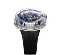 HYT Watches H2.0 Blue Liquid Limited Edition - Silver HYT-078