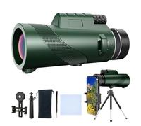 HYTAMY Monocular-Telescope 80x100 High Powered Monoculars High Definition for Adults with Smartphone Adapter for Bird Watching, Hunting Wildlife Bird Watching Travel Camping Hiking (Green)