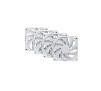 Hyte Case Fan FA12 120mm PWM - High Airflow - 4 Pack Snow White