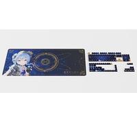 Hyte Hoshimachi Suisei Official Keycap Set & Desk Pad Bundle for Keyboards - 153 PBT Keycaps, Cherry Profile, MX-Compatible - UK/ISO, ANSI, JIS Layouts - Includes 900x400mm Mousepad & Wall Scroll