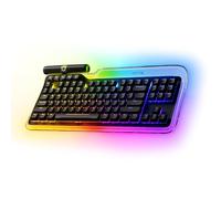 HYTE Keeb TKL - Modern Human Interface - Customizable Tenkeyless Wired Crystal Bubble RGB Gasket Mounted Mechanical Keyboard - Fluffy Lavender Linear Switches - Crystal/Black