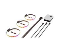 Hyte RGB Light Strips LS10 - 330mm Black - 3 Pack with Nexus Link Primary Node