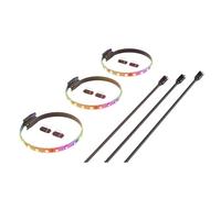 Hyte RGB Light Strips LS10 - 330mm Black - 3 Pack with Nexus Link Primary Node