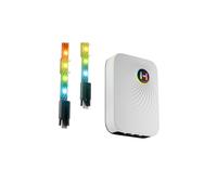 Hyte Ls30 Rgb Light Strips 1000Mm Black 2 Pack Includes Nexus Link Primary Node
