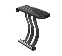 Hyte PCIe 5.0 Hyper Riser - PCI Express Gen 5.0 Vertical Riser Cable with Reinforced Metal Lock - Pitch Black (Black)