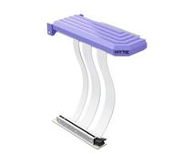Hyte PCIe 5.0 Hyper Riser - PCI Express Gen 5.0 Vertical Riser Cable with Reinforced Metal Slot - Taro Milk (Purple)
