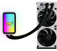HYTE THICC Q60 240 mm LCD Liquid CPU Cooler - RGB LED, White,Black