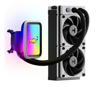 HYTE THICC Q60 240mm AMD Intel AIO Liquid CPU Cooler - White / Black - FAN-HYTE-Q60-BW