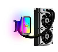 HYTE THICC Q60 240 mm LCD Liquid CPU Cooler - RGB LED, White,Black