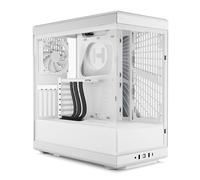 HYTE Y40 Case, Snow White, Mid Tower Chassis w/ Panoramic Glass Windows, 2x 120m
