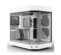 Hyte Y60 Modern Aesthetic Dual Chamber Panoramic Tempered Glass Mid-To in White Hyte White