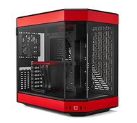HYTE Y60 Modern Aesthetic Dual Chamber Panoramic Tempered Glass Mid-Tower ATX Computer Gaming Case with PCIE 4.0 Riser Cable Included, Red (CS-HYTE-Y60-BR)