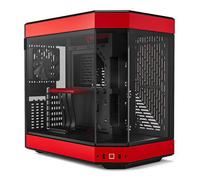 HYTE Y60 Red 3-Piece Tempered Glass Dual Chamber Mid-Tower ATX Case
