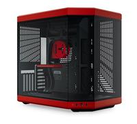 HYTE Y70, Black/Red, Mid-Tower Chassis w/ Tempered Glass Window, USB 3.2, EATX/A