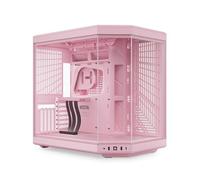 HYTE Y70 Mid-Tower ATX Gaming PC Desktop Case - Panoramic Tempered Glass - Dual Chamber - High Airflow Chassis - PCIE 4.0 Riser Cable Included - New Modern Aesthetic - Strawberry Milk (Pink)