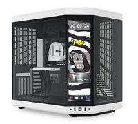 HYTE Y70 TOUCH 14.9" Infinite Dual Chamber Mid-Tower ATX Case - Panda - CS-HYTE-Y70TTI-WB