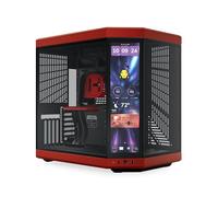 HYTE Y70 Touch Infinite Dual Chamber ATX Mid Tower Modern Aesthetic Case with Integrated 2.5K LCD Touchscreen - Black Cherry