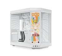 HYTE Y70 Touch Infinite Dual Chamber ATX Mid Tower Modern Aesthetic Case with Integrated 2.5K LCD Touchscreen - Snow White