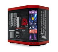 HYTE Y70 Touch Infinite Dual Chamber ATX Mid Tower Modern Aesthetic Case with Integrated 2.5K LCD Touchscreen - Black Cherry