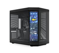Hyte Mid-Tower Gaming Case Y70 TOUCH Infinite - Dual-Chamber, Tempered Glass - Pitch Black