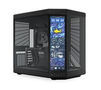 Hyte Mid-Tower Gaming Case Y70 TOUCH Infinite - Dual-Chamber, Tempered Glass - Pitch Black