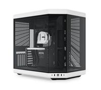 HYTE Y70 Upgraded Modern Aesthetic Dual Chamber Panoramic Tempered Glass Mid-Tower ATX Computer Gaming Case with PCIE 4.0 Riser Cable Included, White (CS-HYTE-Y70-BW)