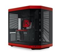 HYTE Y70 Upgraded Modern Aesthetic Dual Chamber Panoramic Tempered Glass Mid-Tower ATX Computer Gaming Case with PCIE 4.0 Riser Cable Included, Red (CS-HYTE-Y70-BR)