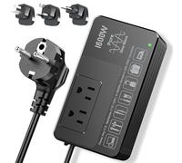 HYTED 1600W Voltage Converter 220V to 110V - Power American Appliances Overseas, Pure Sine Wave, Plug & Play, No Limitations, Surge Protection - High Power Step Down Transformer US to EU/UK/AU/Asia