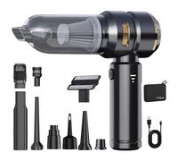 HYTGOO 4-in-1 handheld vacuum cleaner, 9000mAH,USB Rechargeable, 21,000Pa Ultra Suction Power for Quickly Cleaning Car Interiors, Household Crevices and Pet Hair