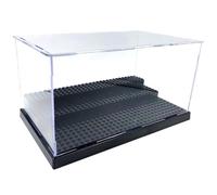 HYtiger Acrylic figure display case box for LEGO Minifigures series Figure Blocks Toys The box can hold up to 30 figures Black clear display case