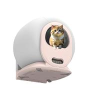 HYTMNPC Large Size Smart Cat Litter Box with Deodorizing and Fully Enclosed Automatic Litter Scooping Function,App Control&Easy Clean,For Multiple Cats Pink