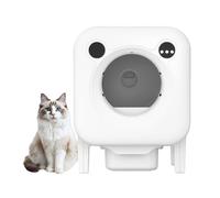 HYTMNPC Smart Cat Litter Box, Automatic Litter Box, Fully Enclosed, Fresh Air System, Odor Removal and Sterilization, Extra Large Size, Electric Smart Fresh Air System. A