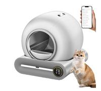 HYTMNPC Smart Cat Litter Box with Negative Ion System, Infrared/Gravity Sensor,Deodorizing, Automatic Sensor Cleaning, and Fully Automatic Litter Box A