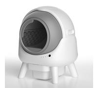 HYTMNPC Smart Litter Box, Automatic Scoop, Extra-Large Roller Type, Fully Automatic Cleaning Cat Litter Box,Smart Health Monitoring App,Easy to Disassemble and Clean,For Multiple Cats White,A