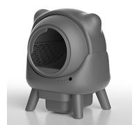 HYTMNPC Smart Litter Box, Automatic Scoop, Extra-Large Roller Type, Fully Automatic Cleaning Cat Litter Box,Smart Health Monitoring App,Easy to Disassemble and Clean,For Multiple Cats Gray,B